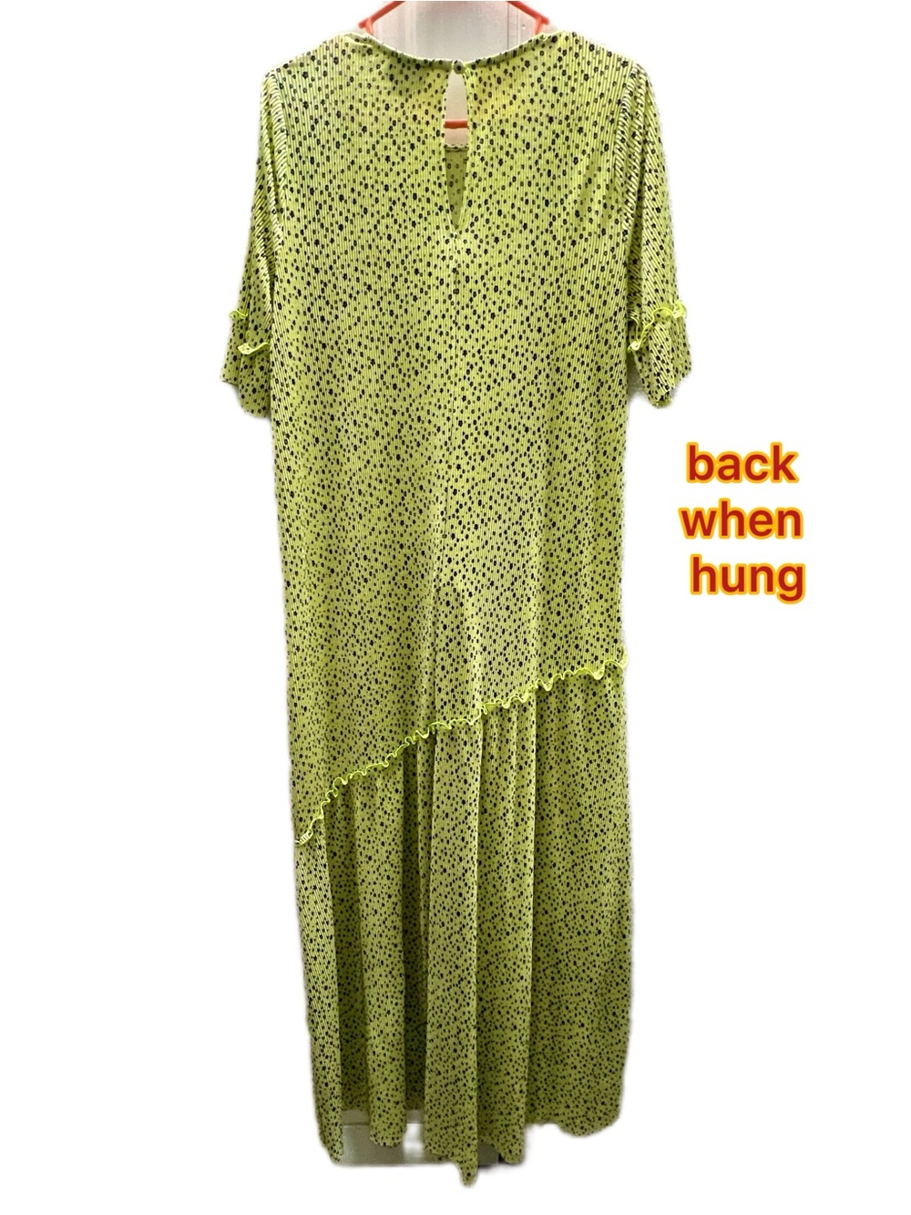 ASOS Design green maxi floral print pleated dress Women’s US 10 EUC - Picture 5 of 10